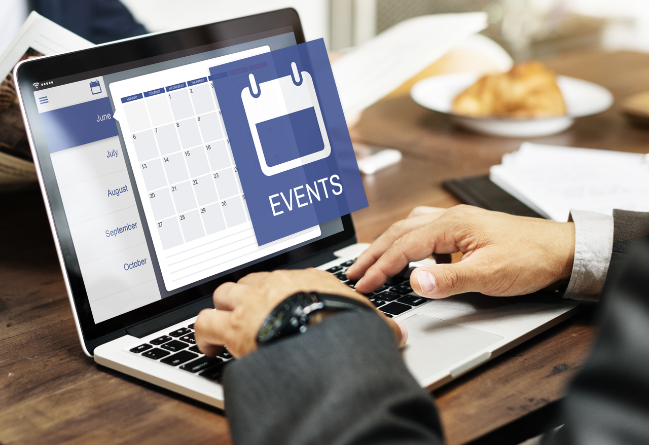 Graphic of an event page