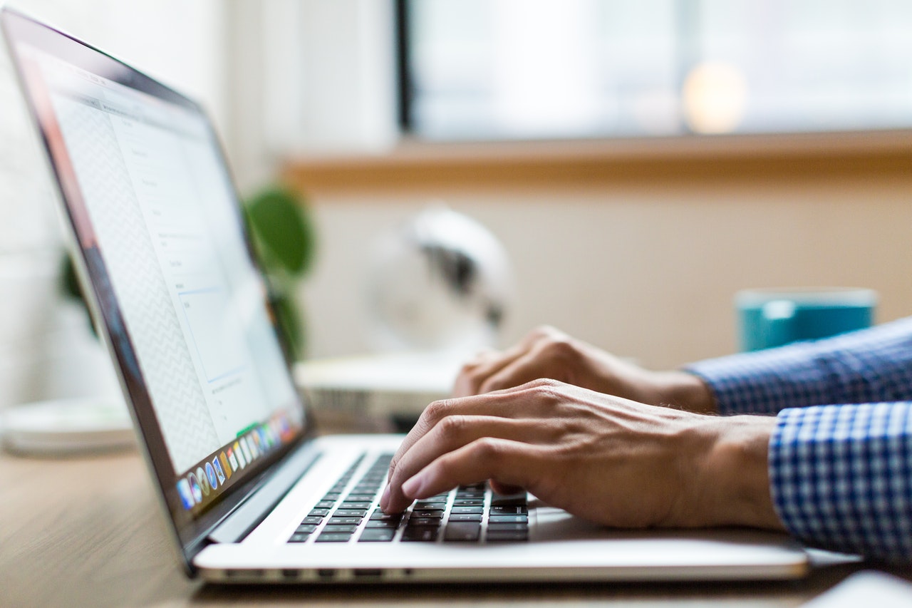 A person writing a relevant blog