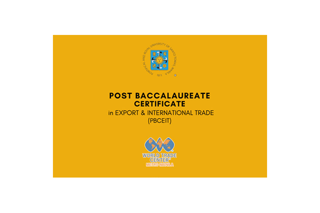 Post Baccalaureate Graduate Certificate in Export and International Trade