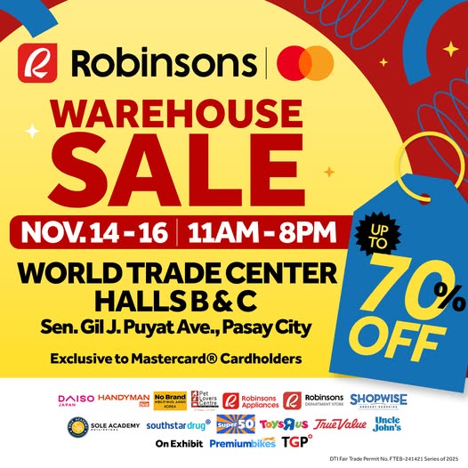 Robinsons Warehouse Sale 2025