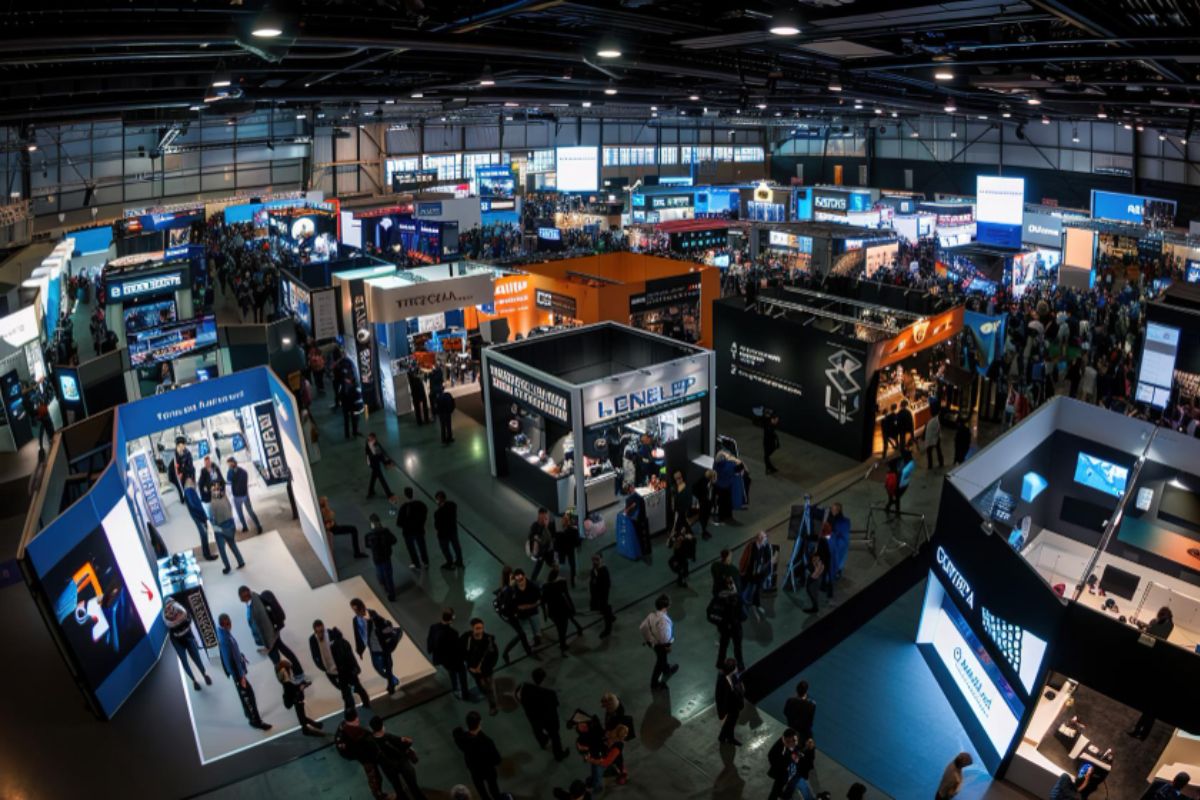 Innovative solutions at a business trade show