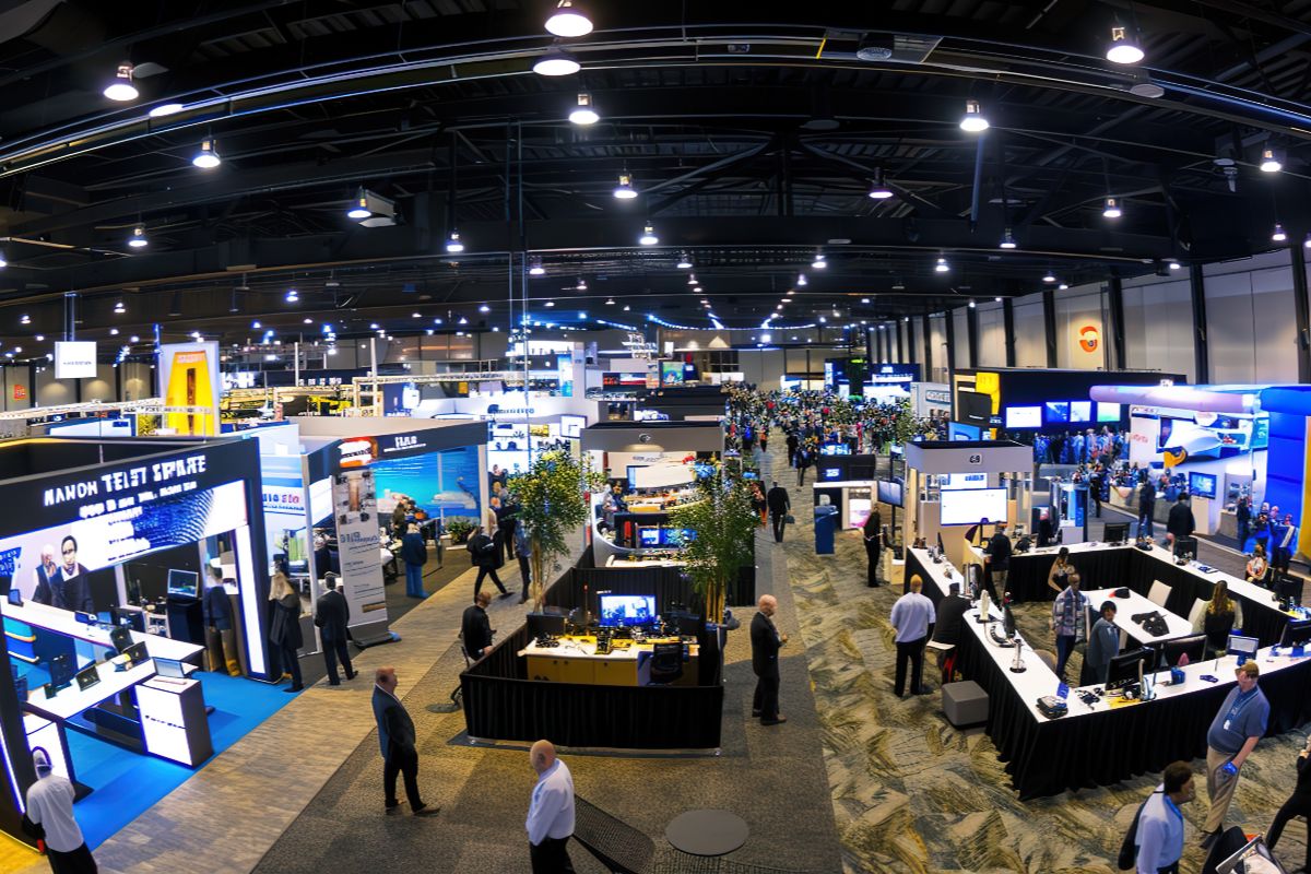 A technology trade show in the Philippines